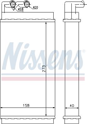 Nissens 70230 - Värmeväxlare, kupévärmare xdelar.se