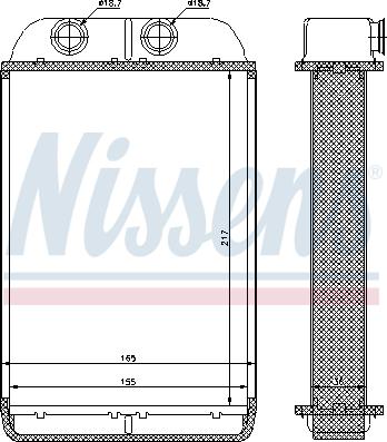 Nissens 70232 - Värmeväxlare, kupévärmare xdelar.se