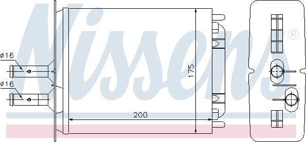 Nissens 71439 - Värmeväxlare, kupévärmare xdelar.se