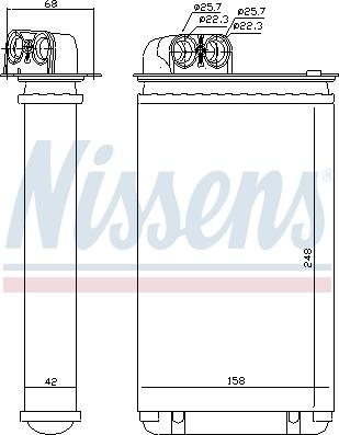 Nissens 72936 - Värmeväxlare, kupévärmare xdelar.se