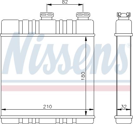 Nissens 72660 - Värmeväxlare, kupévärmare xdelar.se