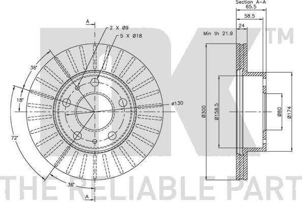 NK 209946 - Bromsskiva xdelar.se