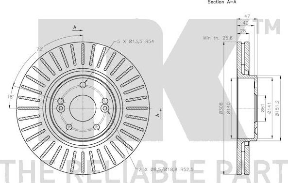 NK 203961 - Bromsskiva xdelar.se