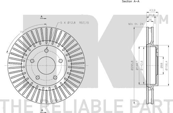 NK 202272 - Bromsskiva xdelar.se