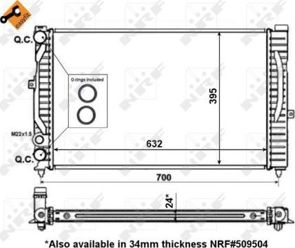 NRF 56127 - Kylare, motorkylning xdelar.se