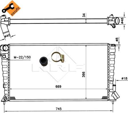 NRF 509510 - Kylare, motorkylning xdelar.se