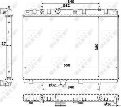 NRF 58226 - Kylare, motorkylning xdelar.se