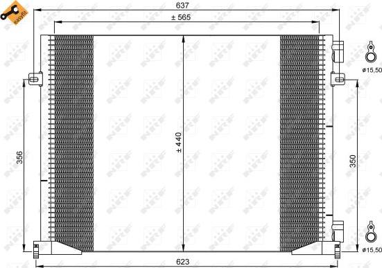 NRF 35914 - Kondensor, klimatanläggning xdelar.se