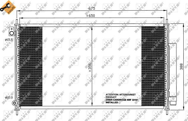 NRF 35559 - Kondensor, klimatanläggning xdelar.se