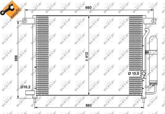 NRF  35766 - Kondensor, klimatanläggning xdelar.se