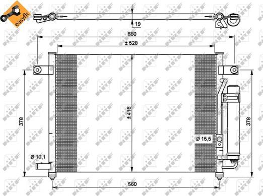 NRF  35767 - Kondensor, klimatanläggning xdelar.se