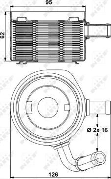 NRF 31178 - Oljekylare, motor xdelar.se