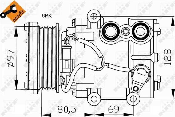 NRF 32401 - Kompressor, klimatanläggning xdelar.se