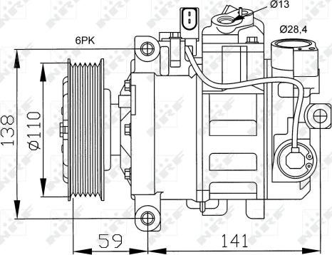 NRF 32229 - Kompressor, klimatanläggning xdelar.se