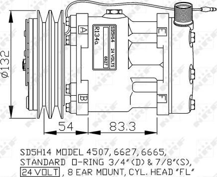 NRF 32799G - Kompressor, klimatanläggning xdelar.se