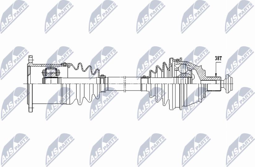 NTY NPW-AU-069 - Drivaxel xdelar.se