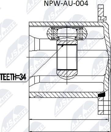 NTY NPW-AU-004 - Ledsats, drivaxel xdelar.se