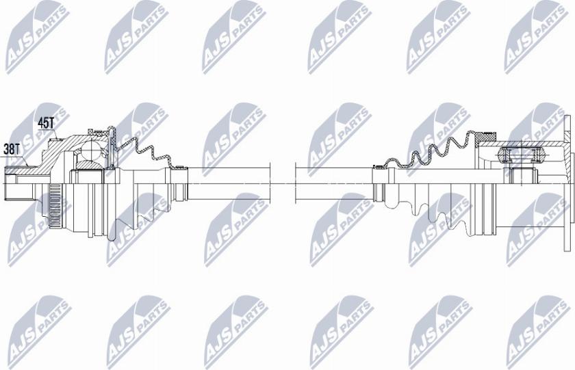 NTY NPW-AU-007 - Drivaxel xdelar.se