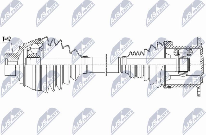 NTY NPW-AU-036 - Drivaxel xdelar.se