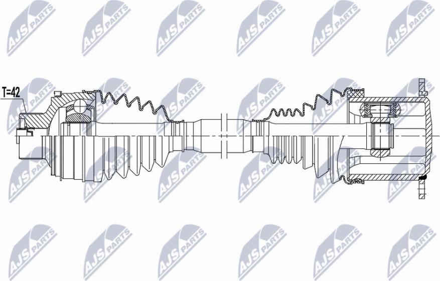 NTY NPW-AU-037 - Drivaxel xdelar.se