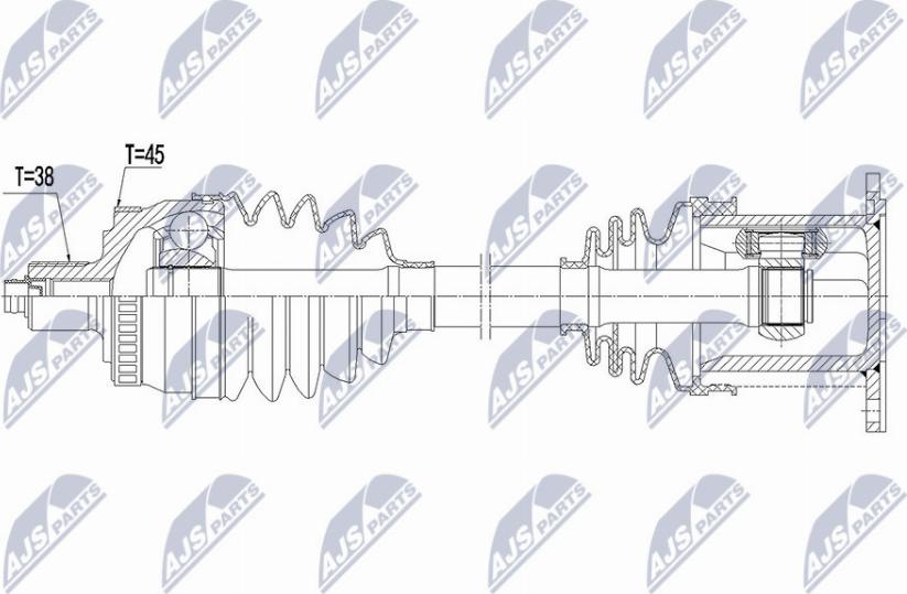 NTY NPW-AU-029 - Drivaxel xdelar.se