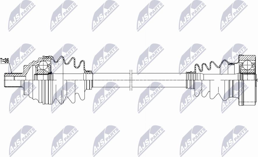 NTY NPW-AU-103 - Drivaxel xdelar.se