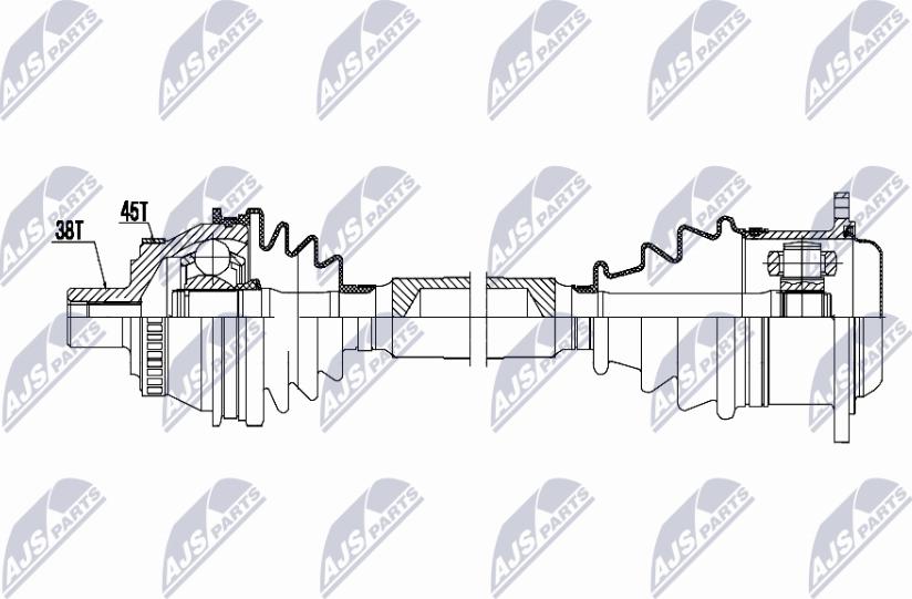 NTY NPW-AU-102 - Drivaxel xdelar.se