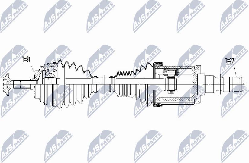 NTY NPW-BM-050 - Drivaxel xdelar.se