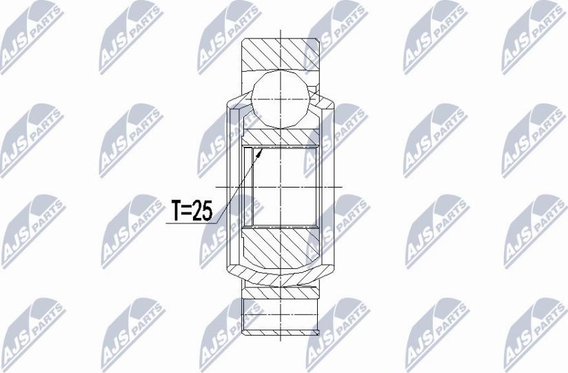 NTY NPW-BM-068 - Ledsats, drivaxel xdelar.se