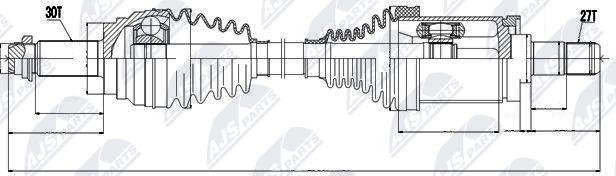 NTY NPW-BM-015 - Drivaxel xdelar.se