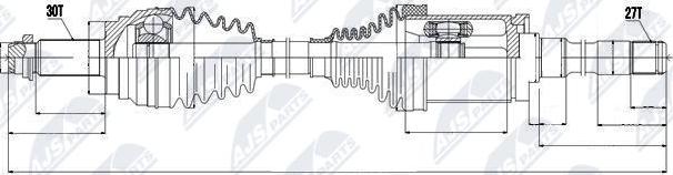 NTY NPW-BM-016 - Drivaxel xdelar.se