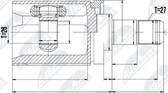 NTY NPW-BM-017 - Ledsats, drivaxel xdelar.se