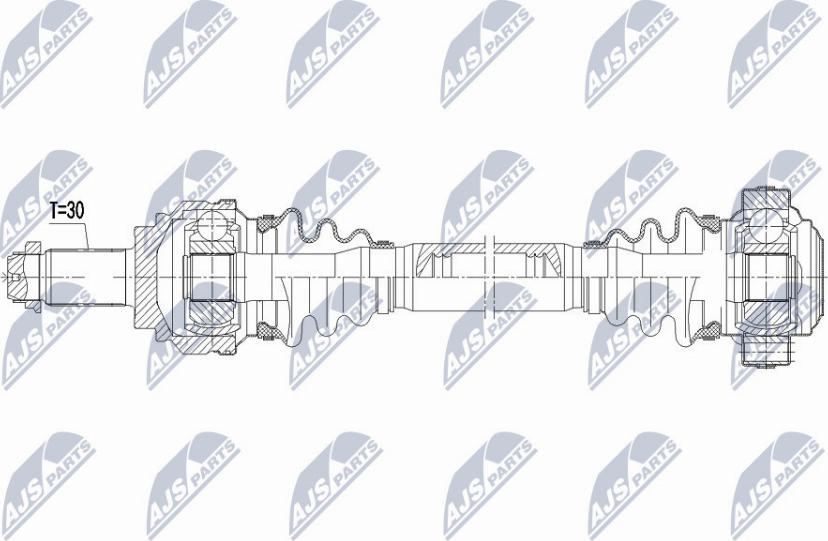 NTY NPW-BM-038 - Drivaxel xdelar.se