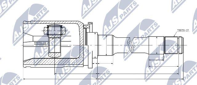 NTY NPW-BM-033 - Ledsats, drivaxel xdelar.se