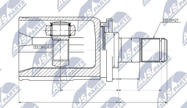 NTY NPW-BM-032 - Ledsats, drivaxel xdelar.se