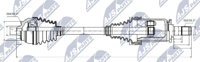 NTY NPW-BM-029 - Drivaxel xdelar.se