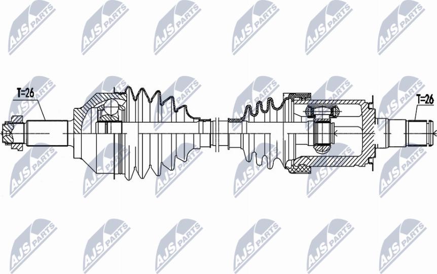 NTY NPW-BM-161 - Drivaxel xdelar.se