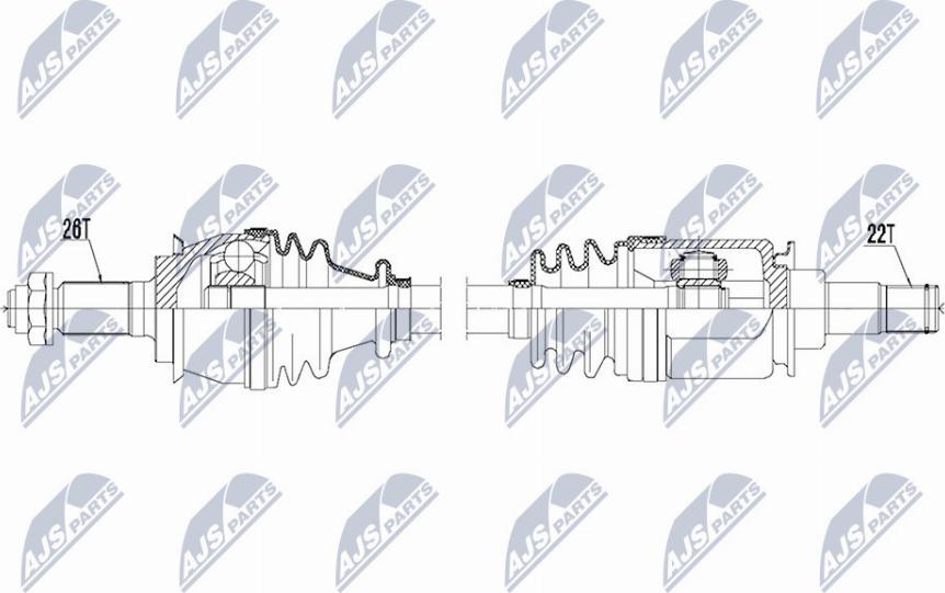 NTY NPW-BM-119 - Drivaxel xdelar.se