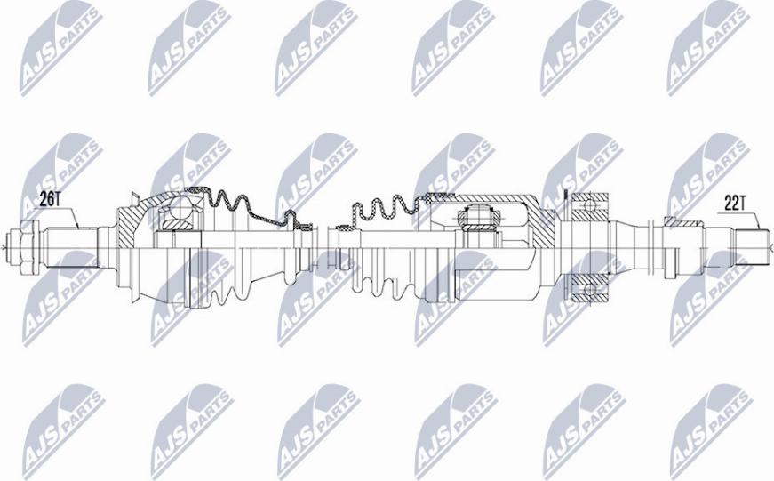 NTY NPW-BM-121 - Drivaxel xdelar.se