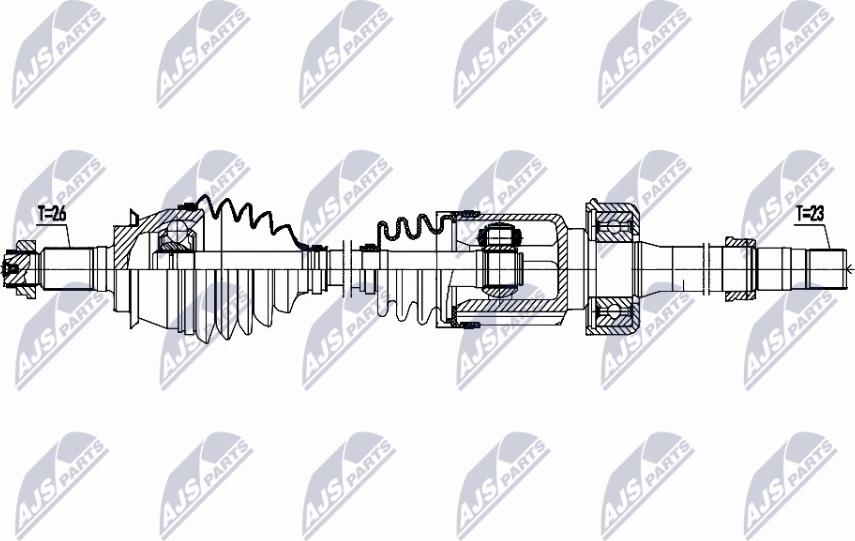 NTY NPW-BM-204 - Drivaxel xdelar.se