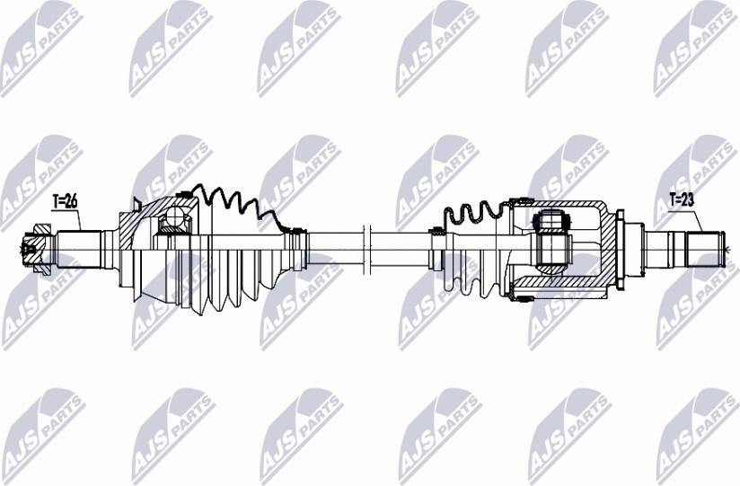 NTY NPW-BM-203 - Drivaxel xdelar.se