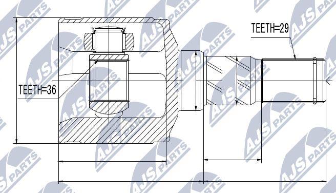 NTY NPW-CH-025 - Ledsats, drivaxel xdelar.se