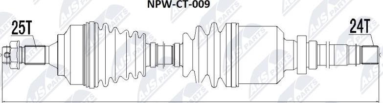 NTY NPW-CT-009 - Drivaxel xdelar.se