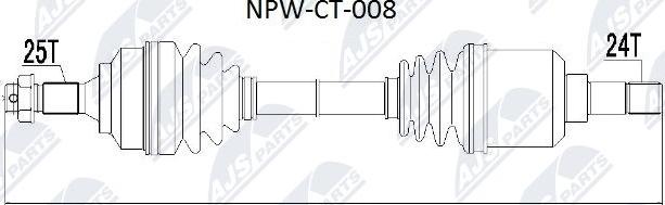 NTY NPW-CT-008 - Drivaxel xdelar.se