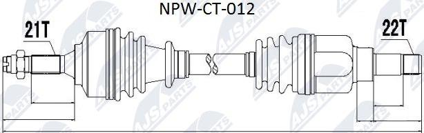 NTY NPW-CT-012 - Drivaxel xdelar.se