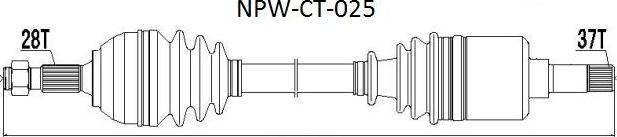 NTY NPW-CT-025 - Drivaxel xdelar.se