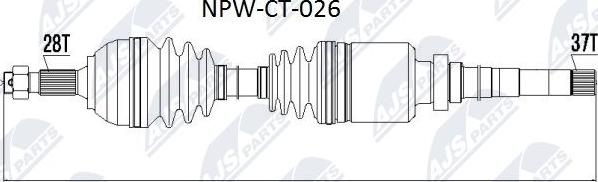 NTY NPW-CT-026 - Drivaxel xdelar.se