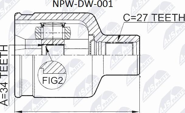 NTY NPW-DW-001 - Ledsats, drivaxel xdelar.se