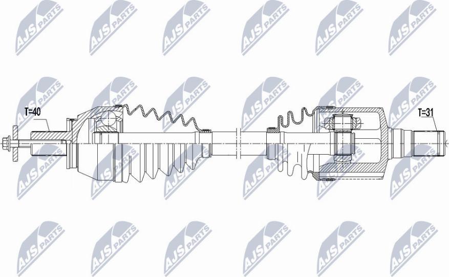 NTY NPW-FR-096 - Drivaxel xdelar.se