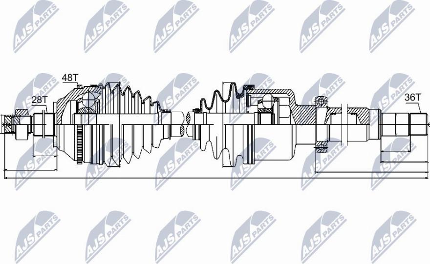 NTY NPW-FR-041 - Drivaxel xdelar.se